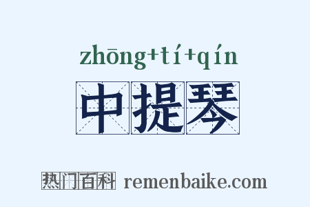 中提琴是什么意思的图片